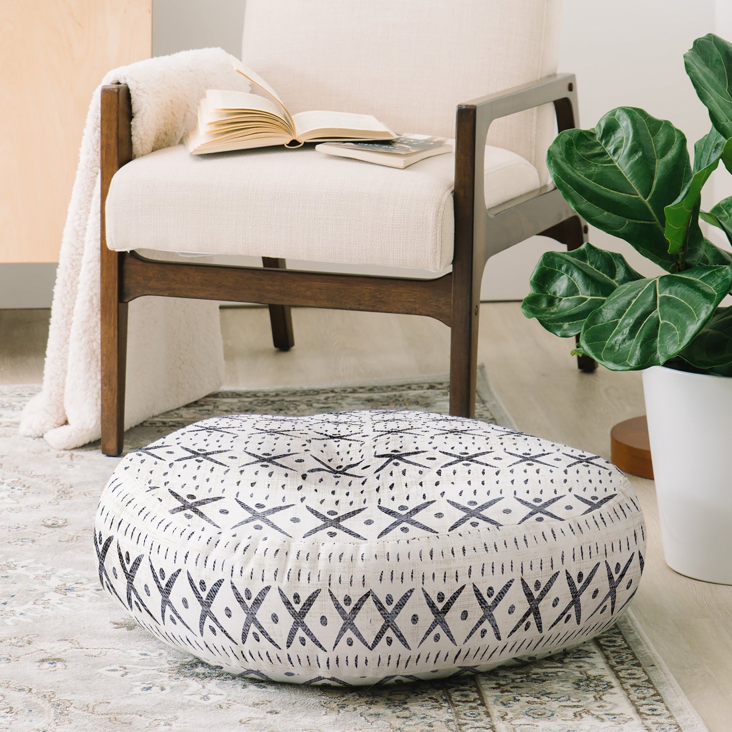 Holli Zollinger ADOBO MUDCLOTH Floor Pillow Round