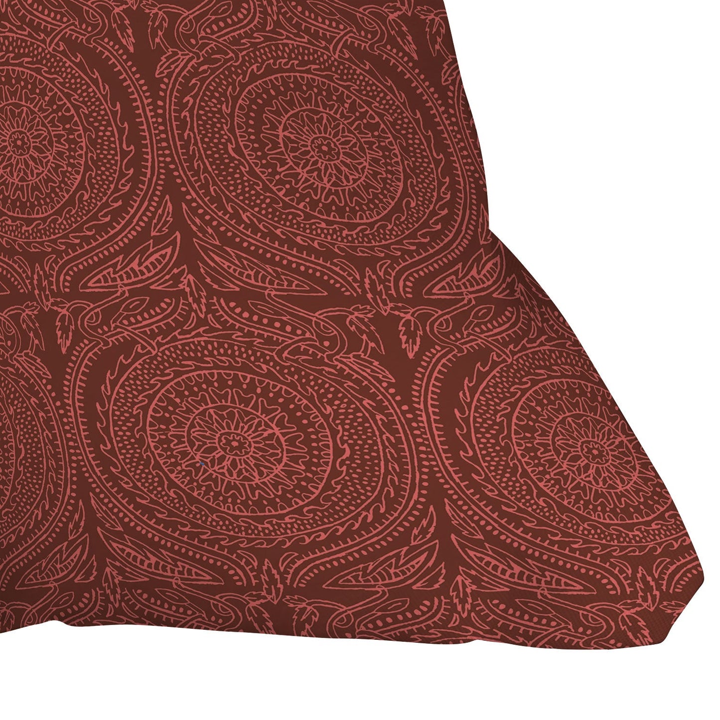 Holli Zollinger ANTHOLOGY OF PATTERN ELLE SUNDIAL MAROON Outdoor Throw Pillow