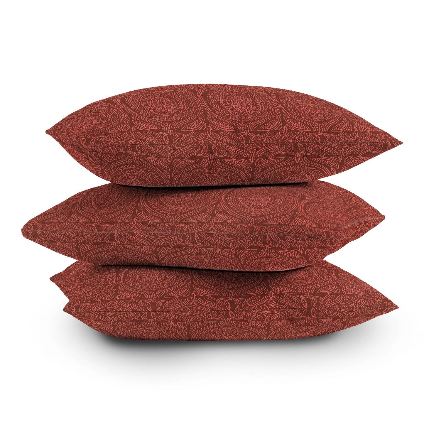 Holli Zollinger ANTHOLOGY OF PATTERN ELLE SUNDIAL MAROON Outdoor Throw Pillow