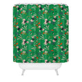 Holli Zollinger ANTHOLOGY OF PATTERN SEVILLE GARDEN GREEN Shower Curtain