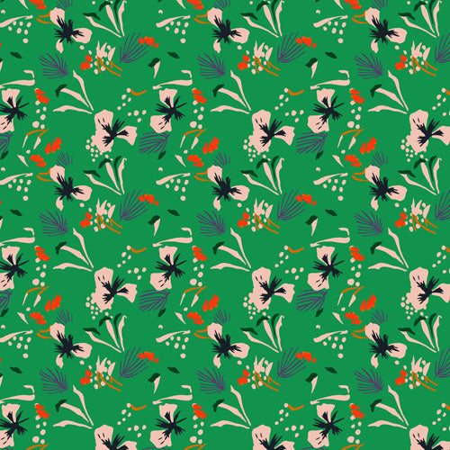 Holli Zollinger ANTHOLOGY OF PATTERN SEVILLE GARDEN GREEN Shower Curtain