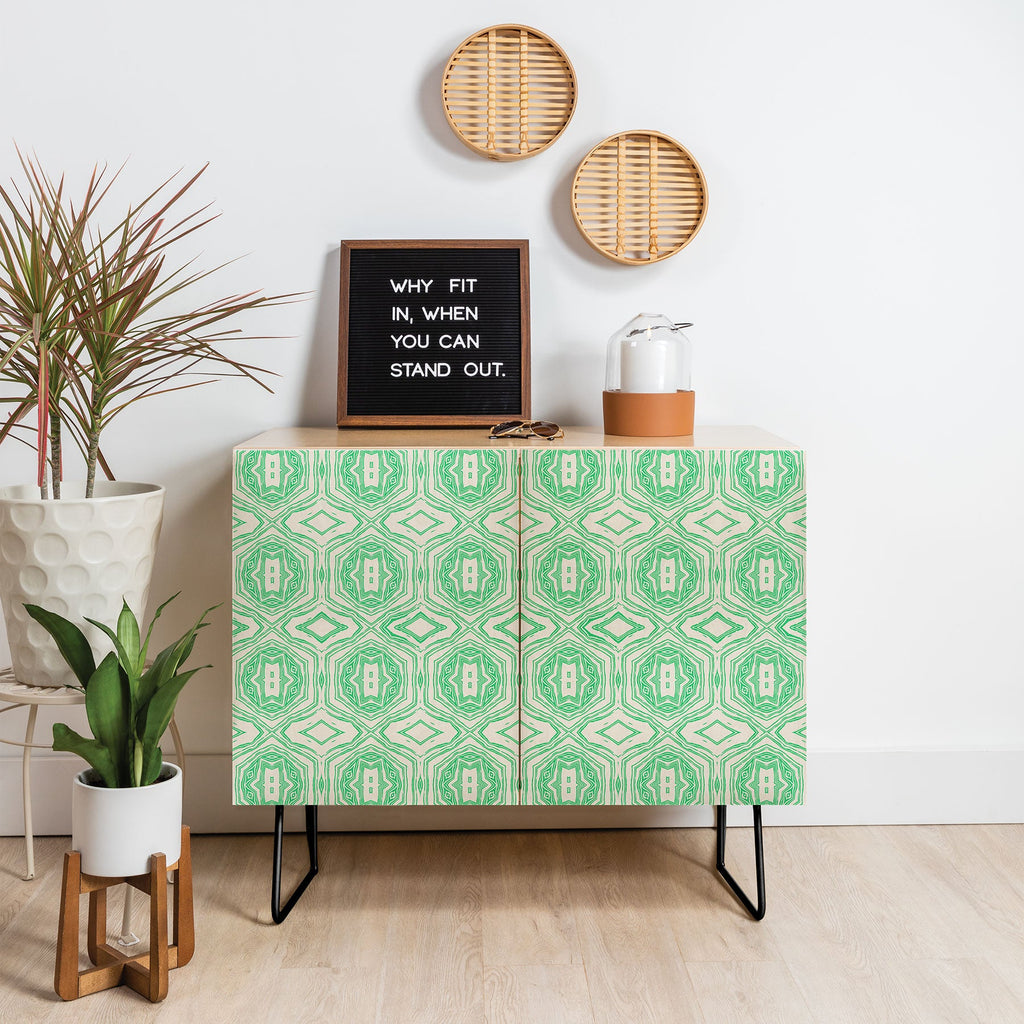 Holli Zollinger ANTHOLOGY OF PATTERN SEVILLE MARBLE GREEN Credenza