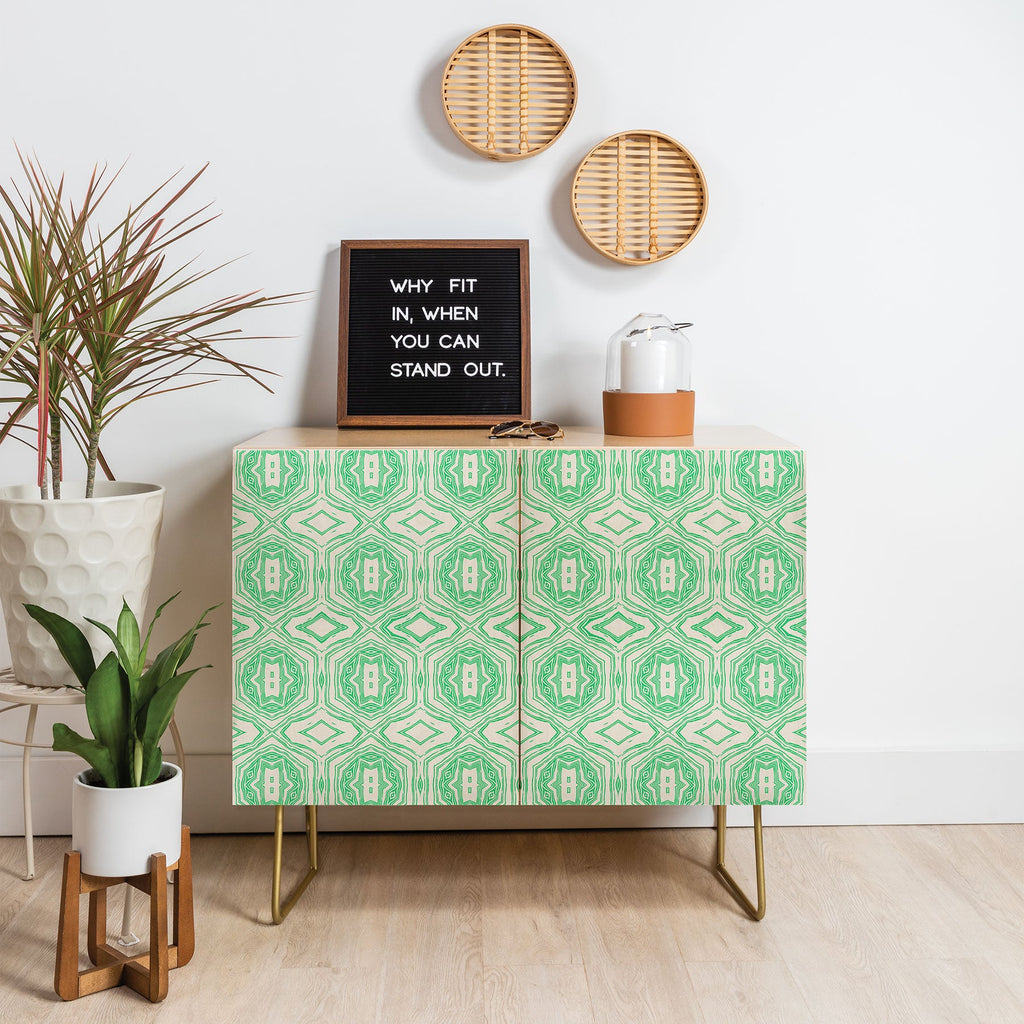 Holli Zollinger ANTHOLOGY OF PATTERN SEVILLE MARBLE GREEN Credenza