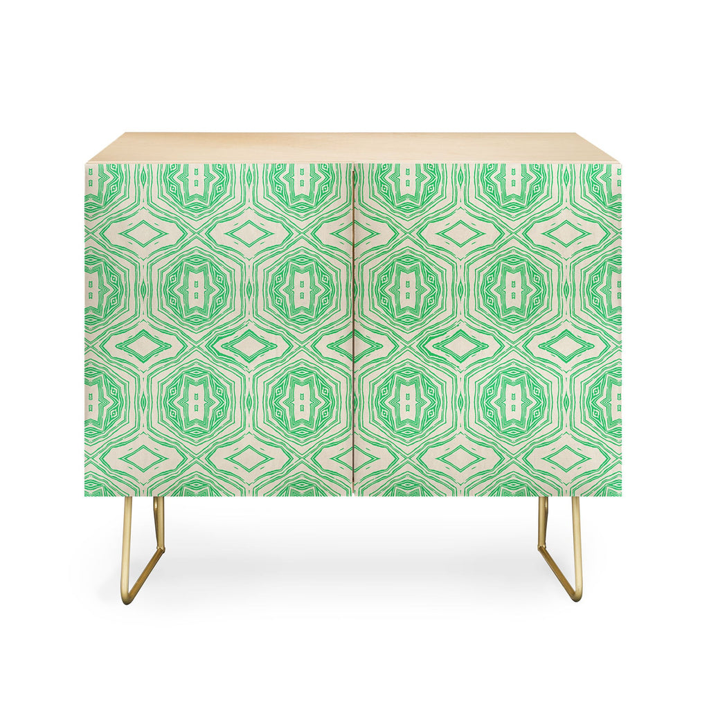 Holli Zollinger ANTHOLOGY OF PATTERN SEVILLE MARBLE GREEN Credenza