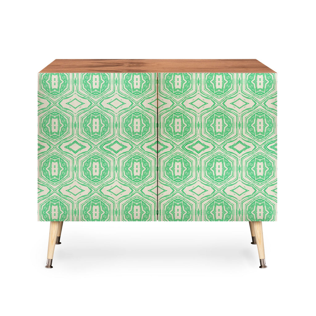Holli Zollinger ANTHOLOGY OF PATTERN SEVILLE MARBLE GREEN Credenza