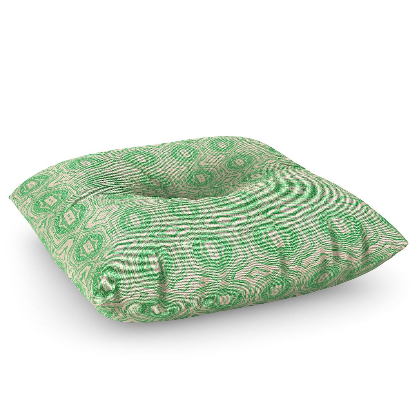Holli Zollinger ANTHOLOGY OF PATTERN SEVILLE MARBLE GREEN Floor Pillow Square