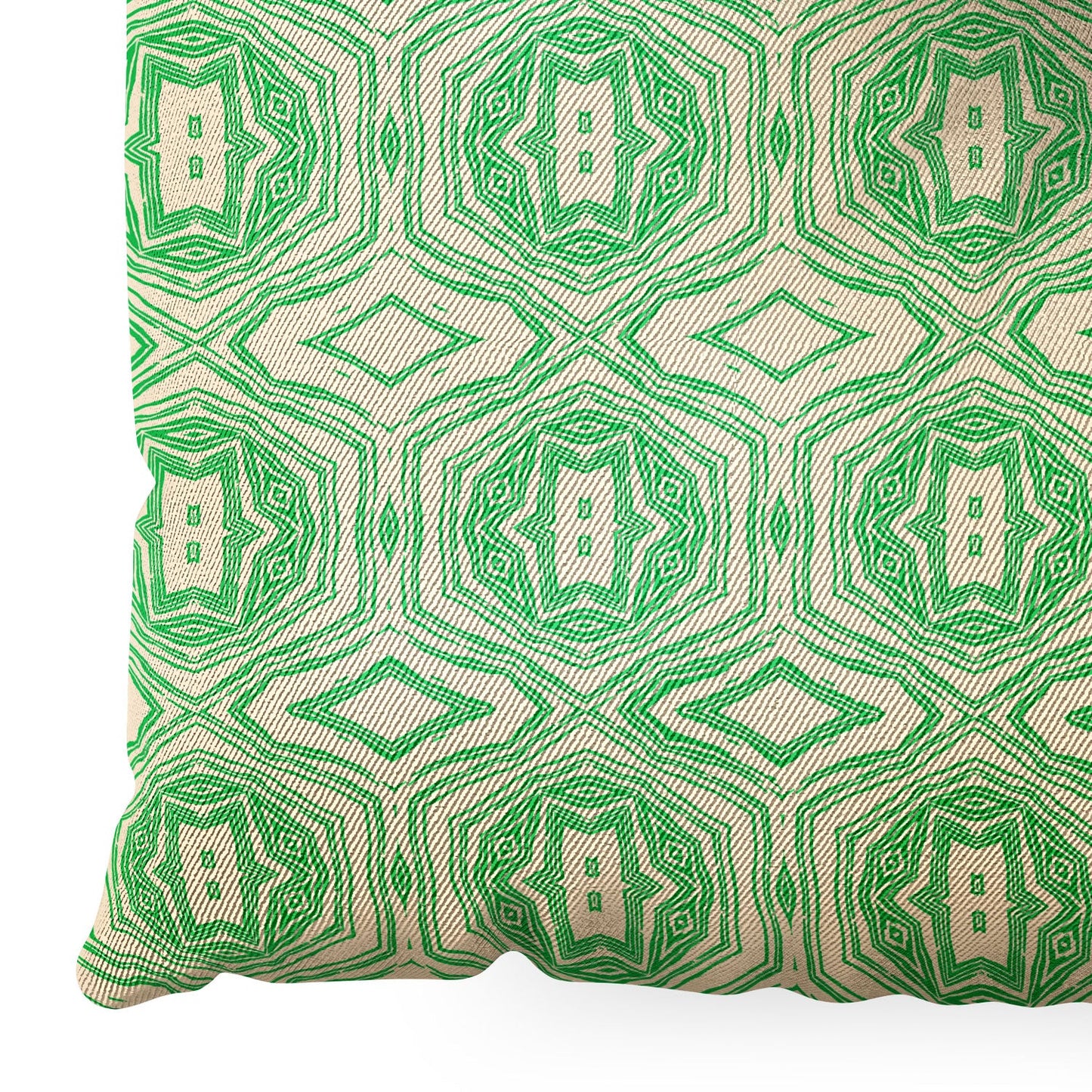 Holli Zollinger ANTHOLOGY OF PATTERN SEVILLE MARBLE GREEN Floor Pillow Square