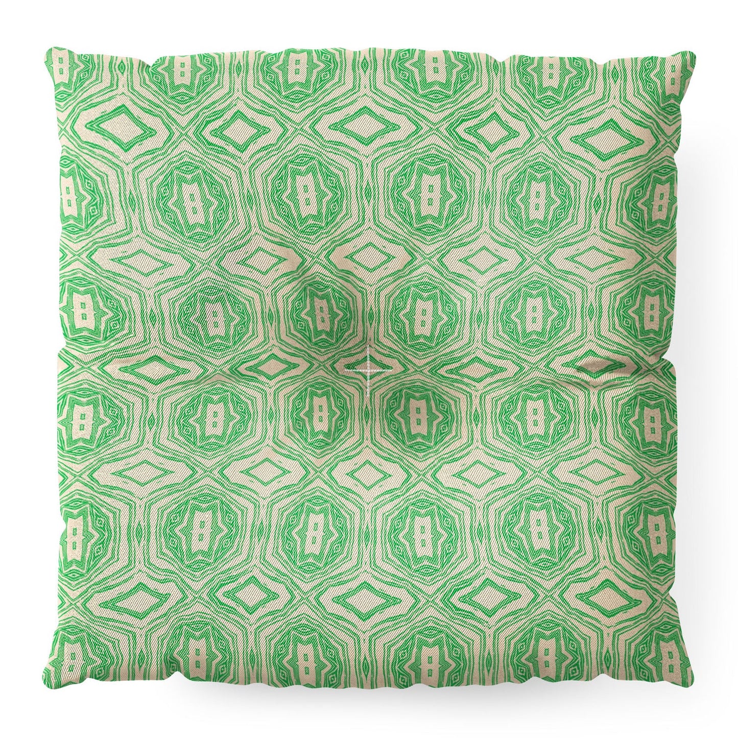 Holli Zollinger ANTHOLOGY OF PATTERN SEVILLE MARBLE GREEN Floor Pillow Square