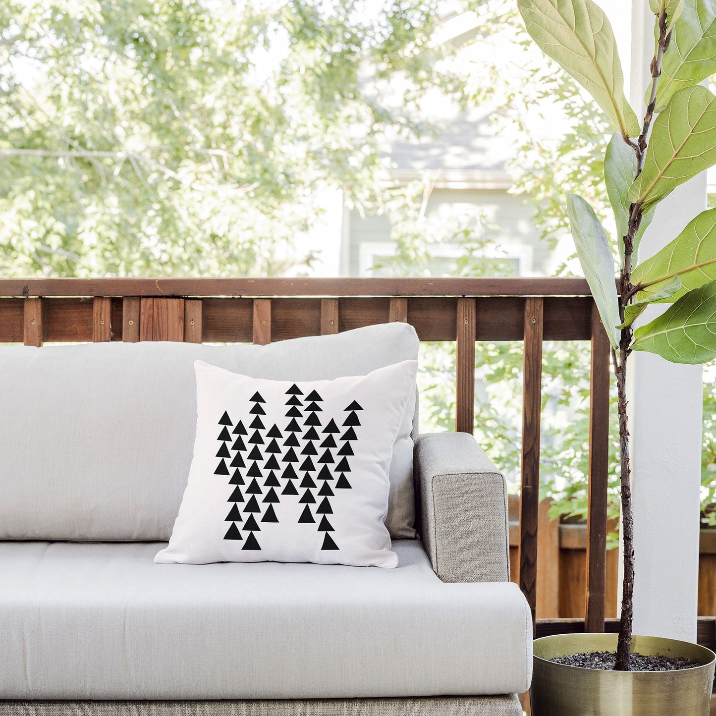 Holli Zollinger Arrowing Outdoor Throw Pillow