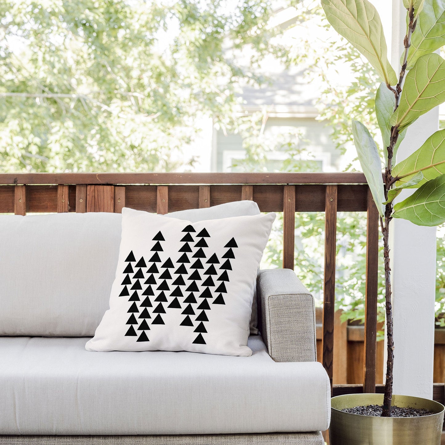 Holli Zollinger Arrowing Outdoor Throw Pillow