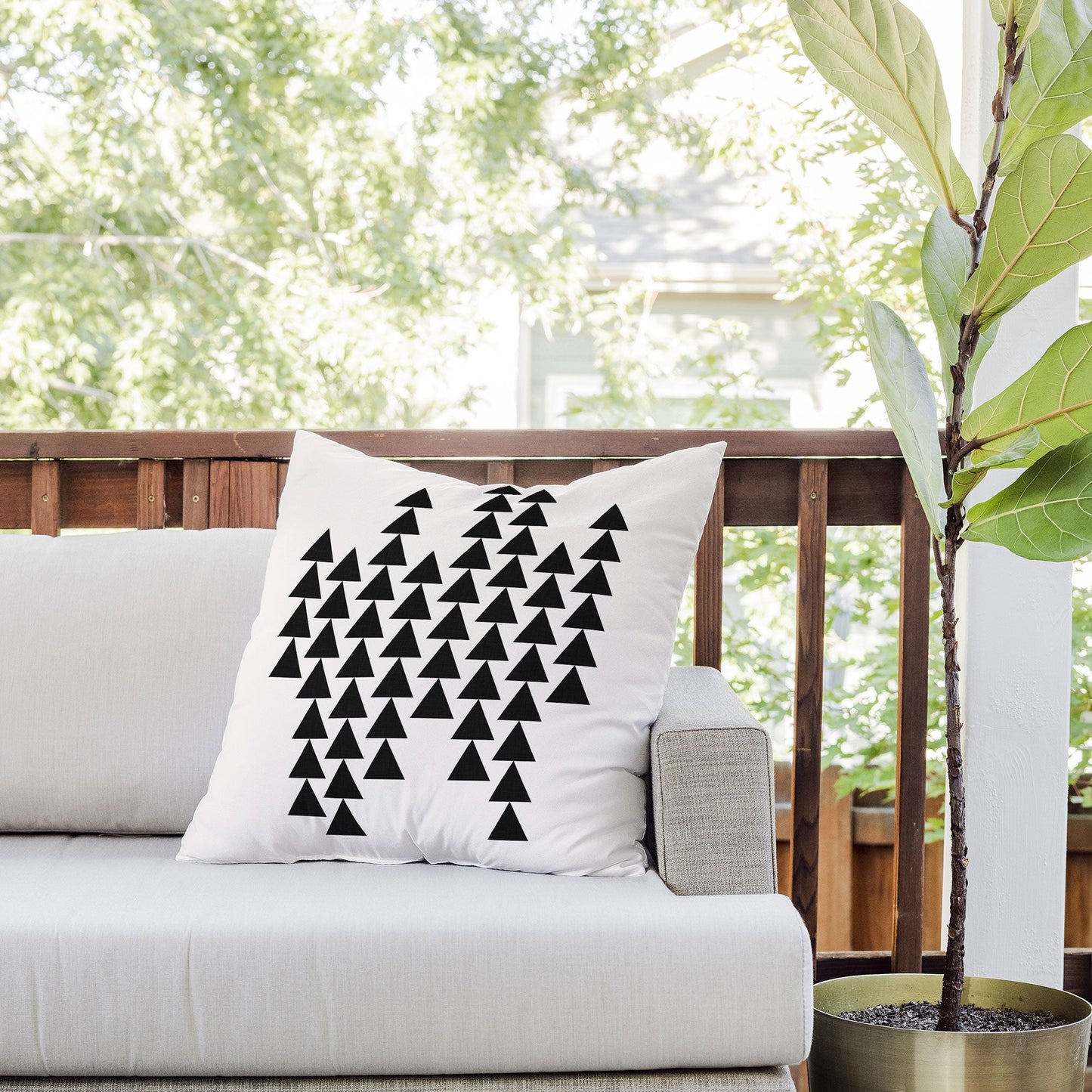 Holli Zollinger Arrowing Outdoor Throw Pillow