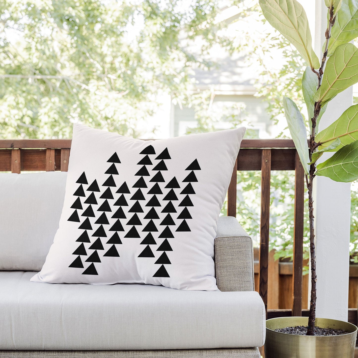 Holli Zollinger Arrowing Outdoor Throw Pillow