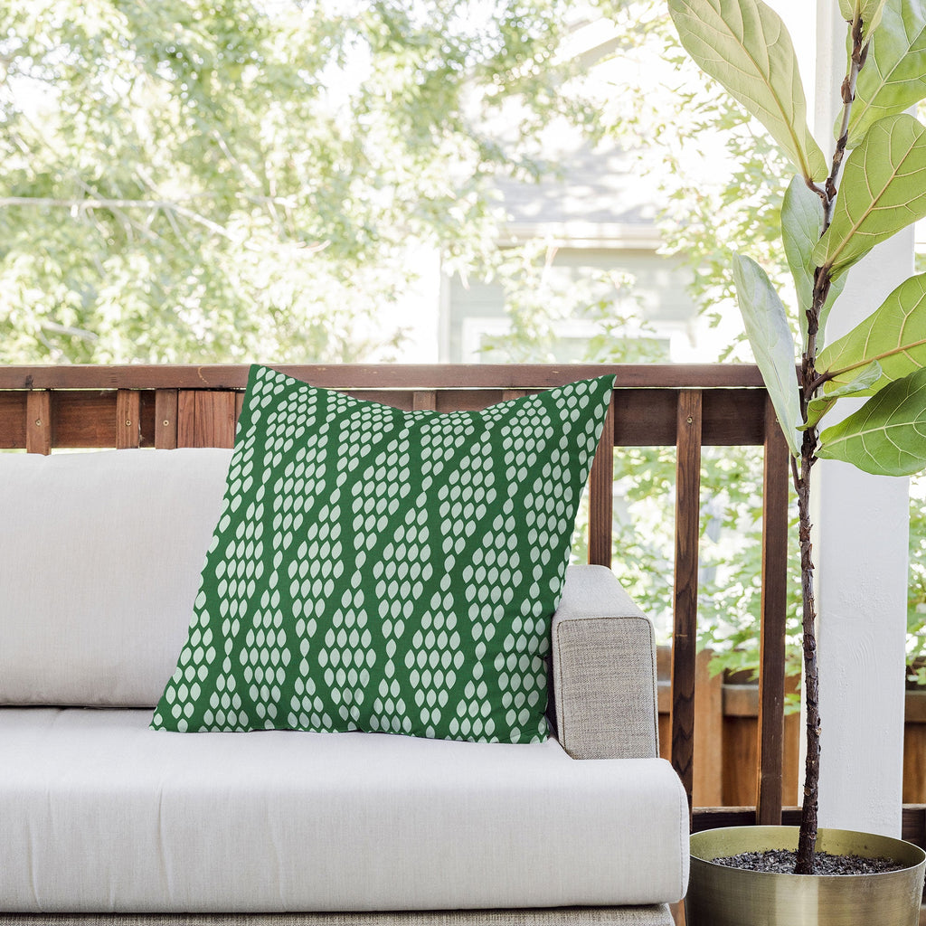 Holli Zollinger Beaded Triangle Outdoor Throw Pillow