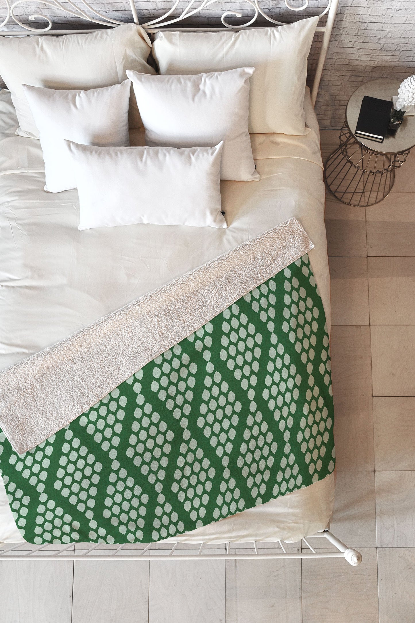 Holli Zollinger Beaded Triangle Fleece Throw Blanket