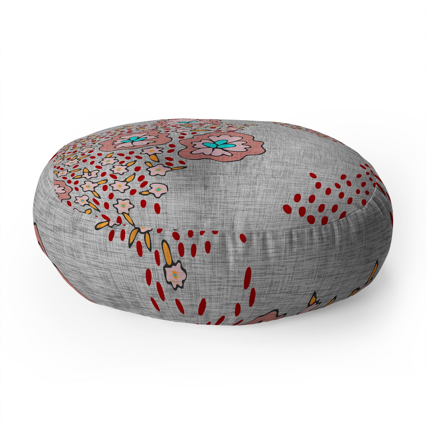 Holli Zollinger Boho Light Floral Floor Pillow Round
