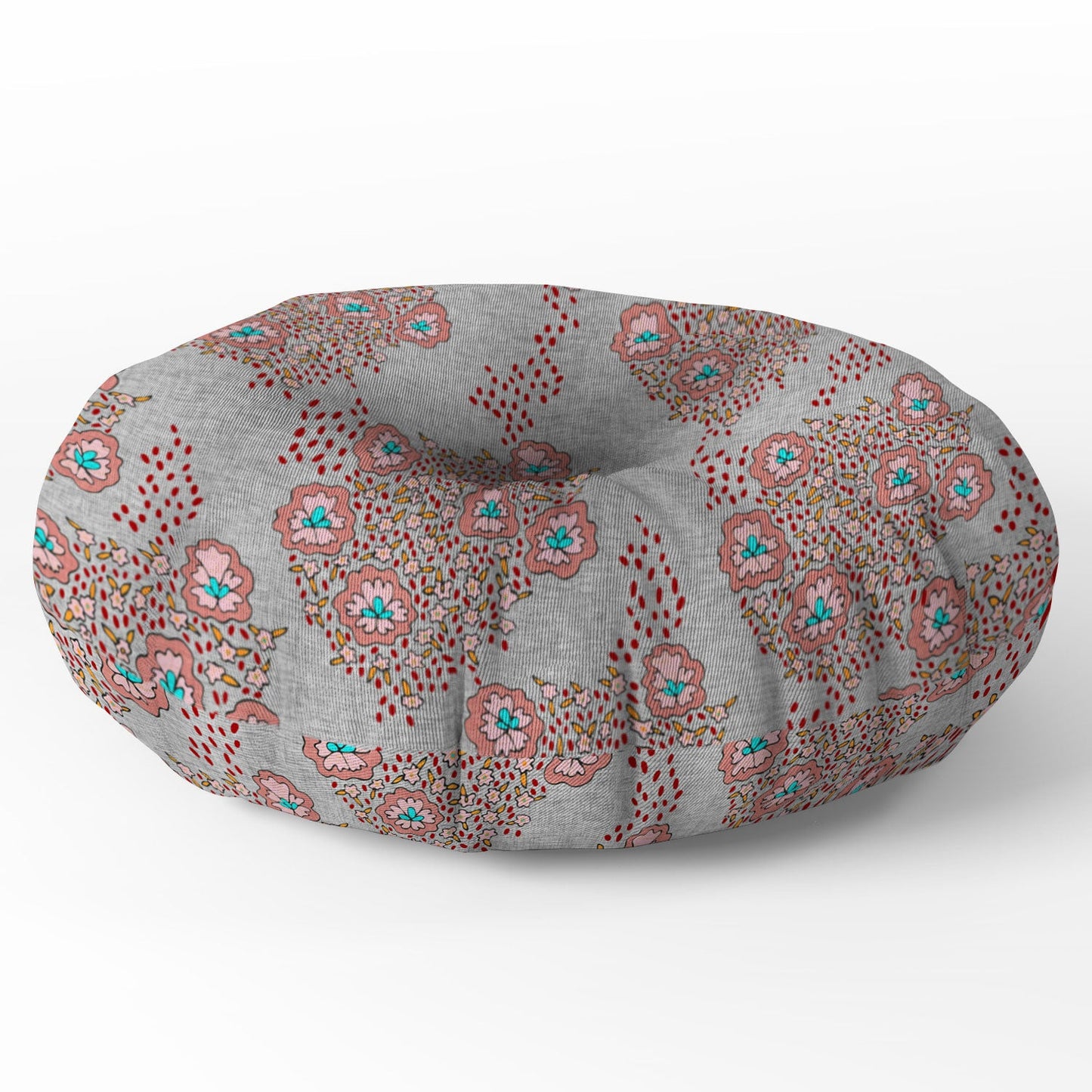 Holli Zollinger Boho Light Floral Floor Pillow Round
