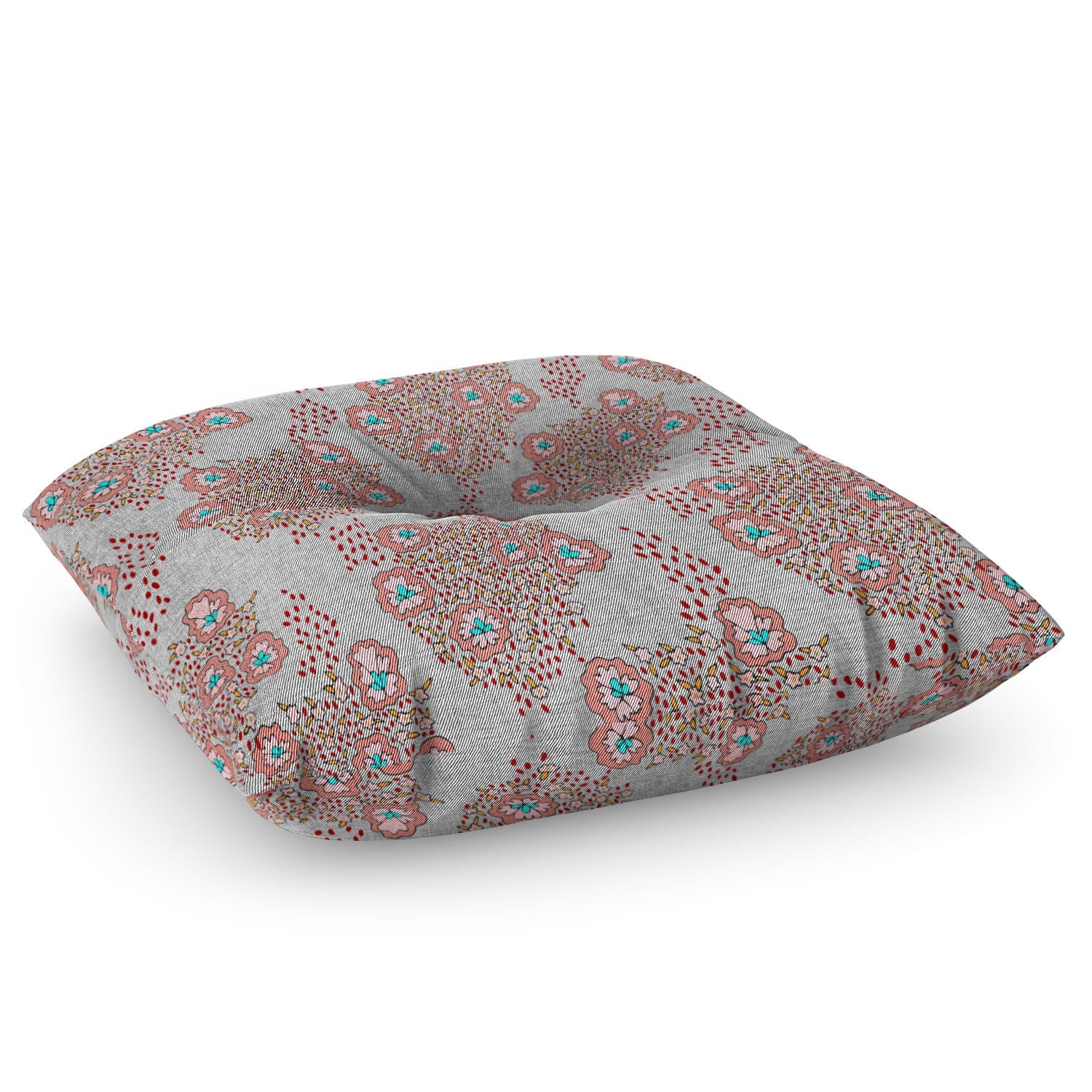 Holli Zollinger Boho Light Floral Floor Pillow Square