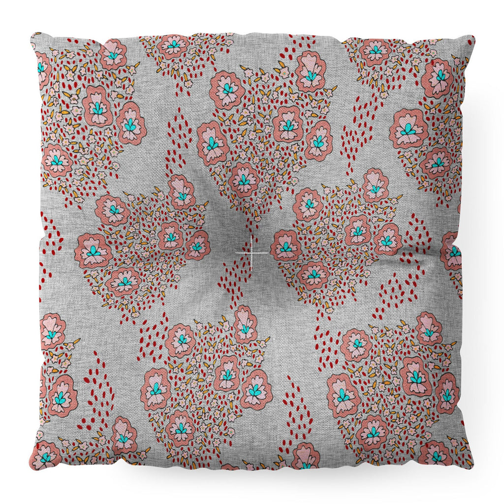 Holli Zollinger Boho Light Floral Floor Pillow Square