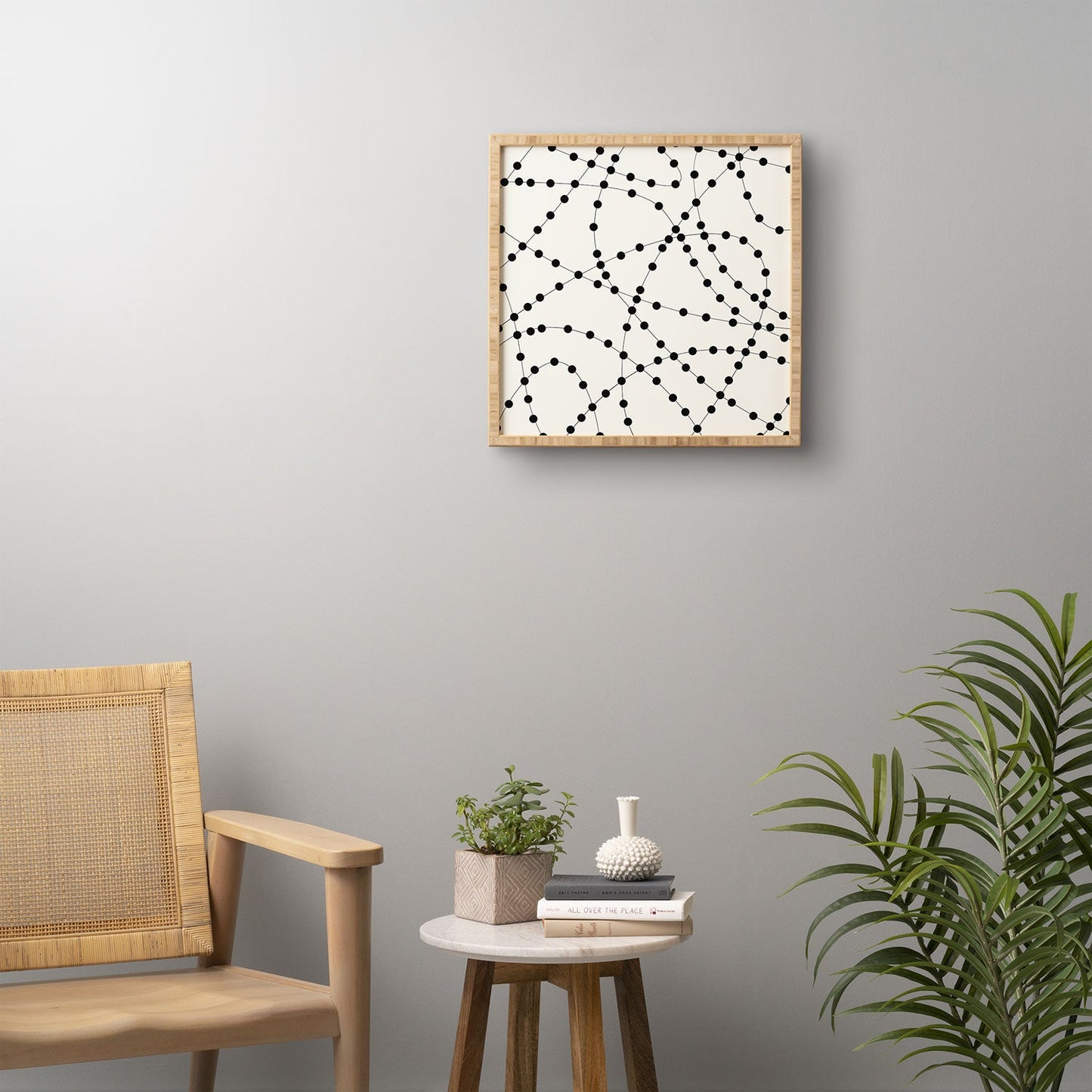Holli Zollinger Dotted Black Line Framed Wall Art