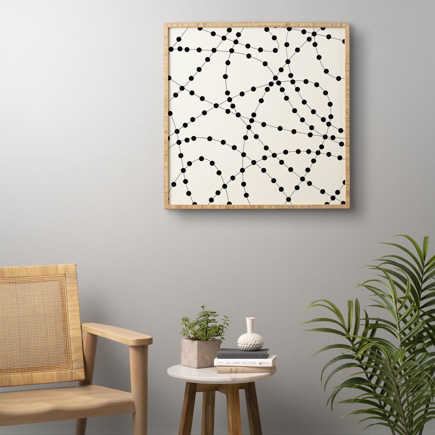 Holli Zollinger Dotted Black Line Framed Wall Art