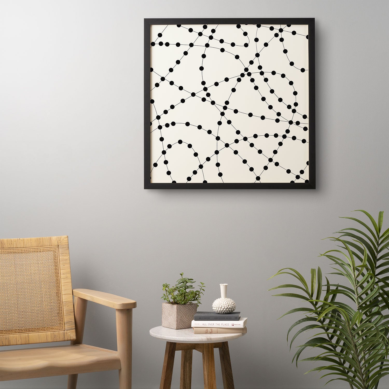 Holli Zollinger Dotted Black Line Framed Wall Art