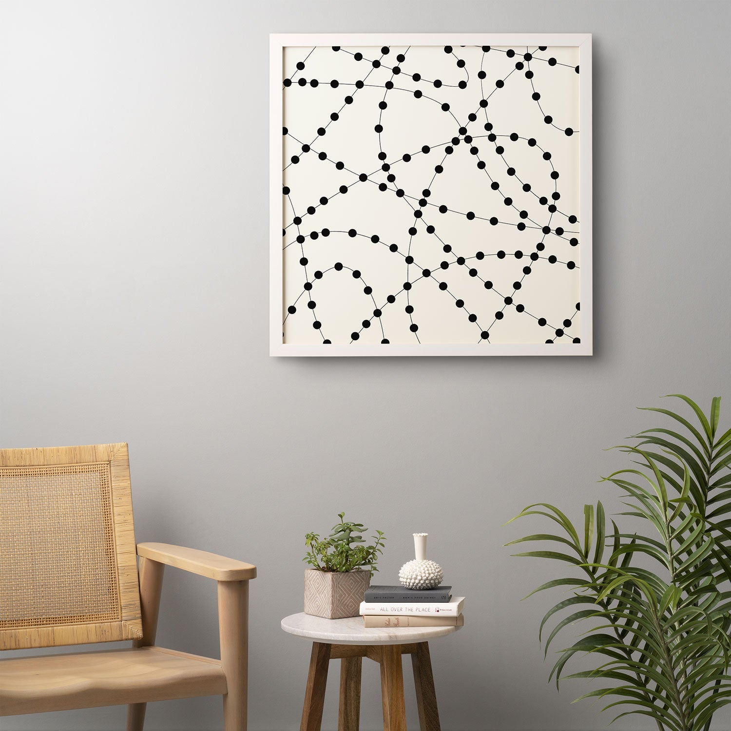 Holli Zollinger Dotted Black Line Framed Wall Art