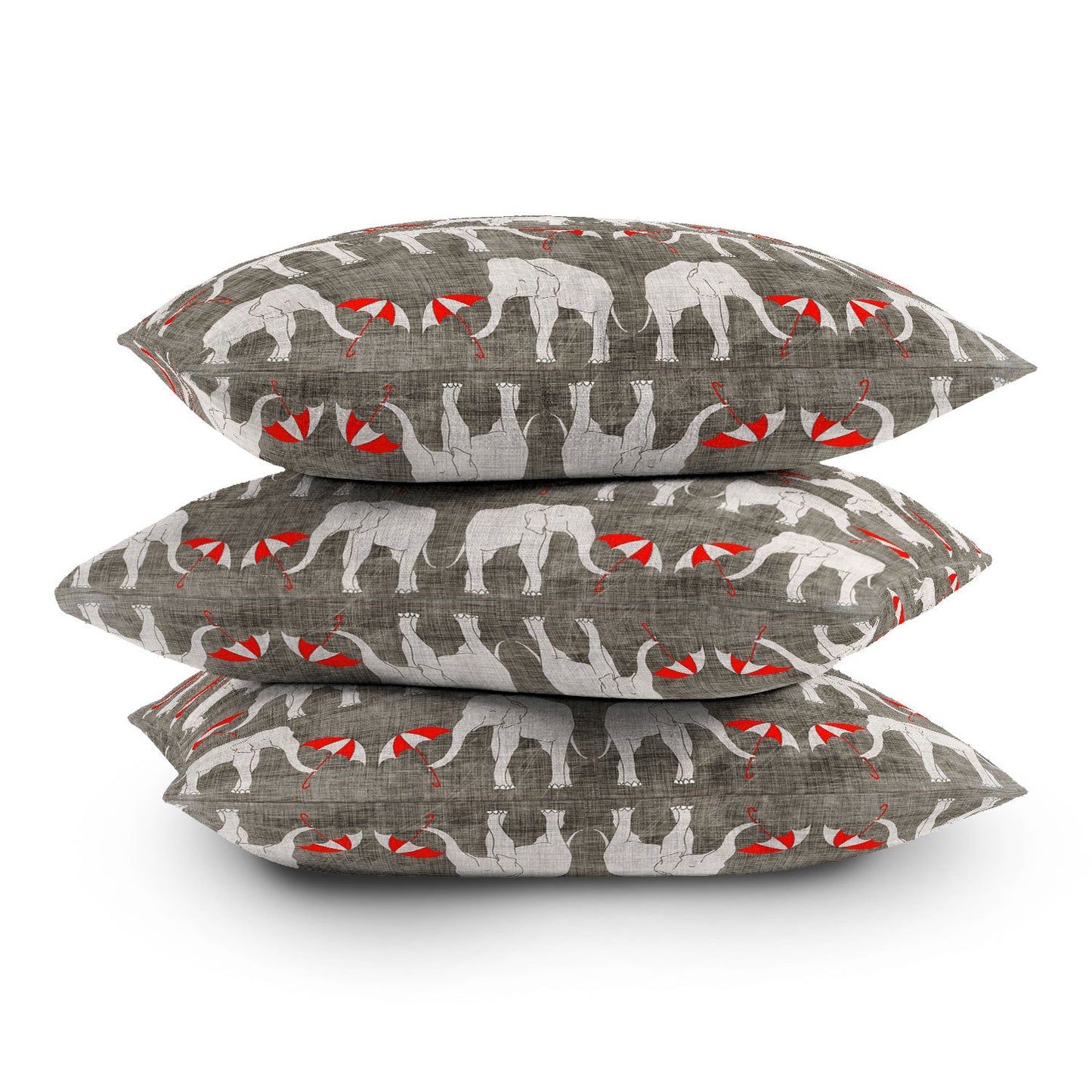 Holli Zollinger Elephant And Umbrella Throw Pillow
