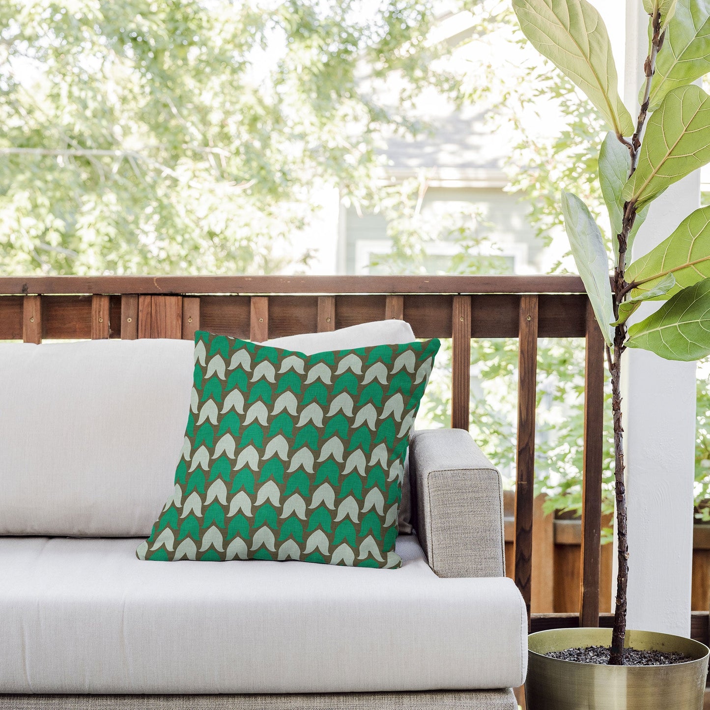 Holli Zollinger Farmhouse Petal Outdoor Throw Pillow