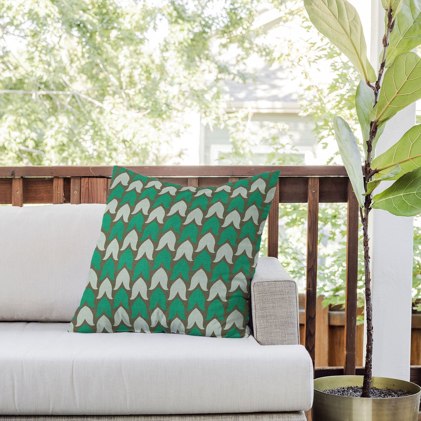 Holli Zollinger Farmhouse Petal Outdoor Throw Pillow