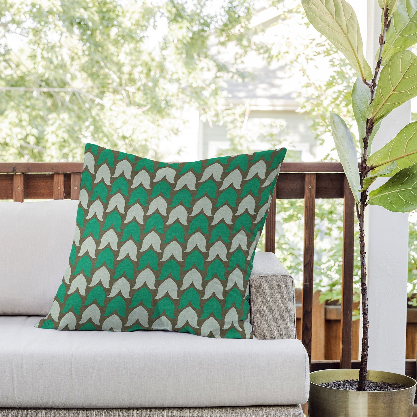 Holli Zollinger Farmhouse Petal Outdoor Throw Pillow