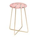 Holli Zollinger Flamingo Pink Counter Stool