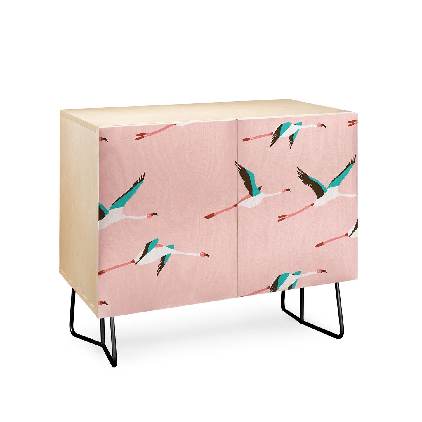 Holli Zollinger Flamingo Pink Credenza