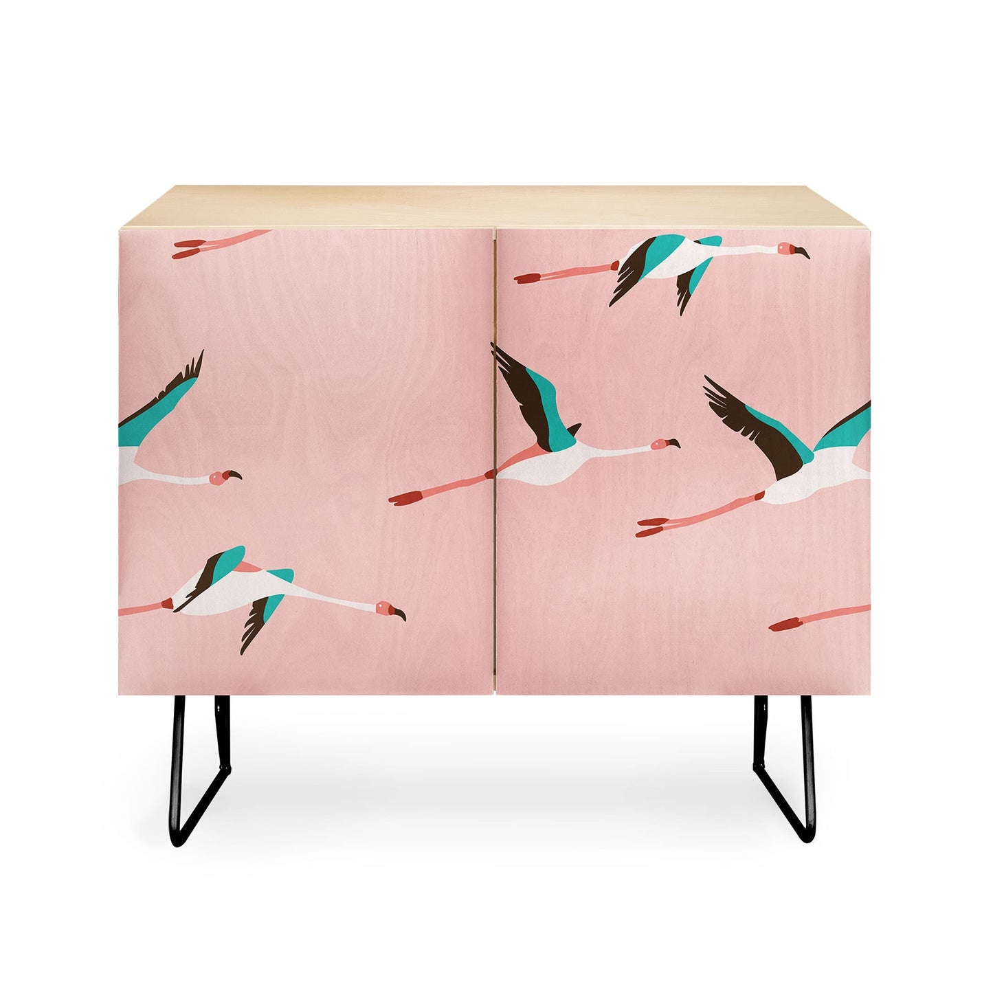 Holli Zollinger Flamingo Pink Credenza