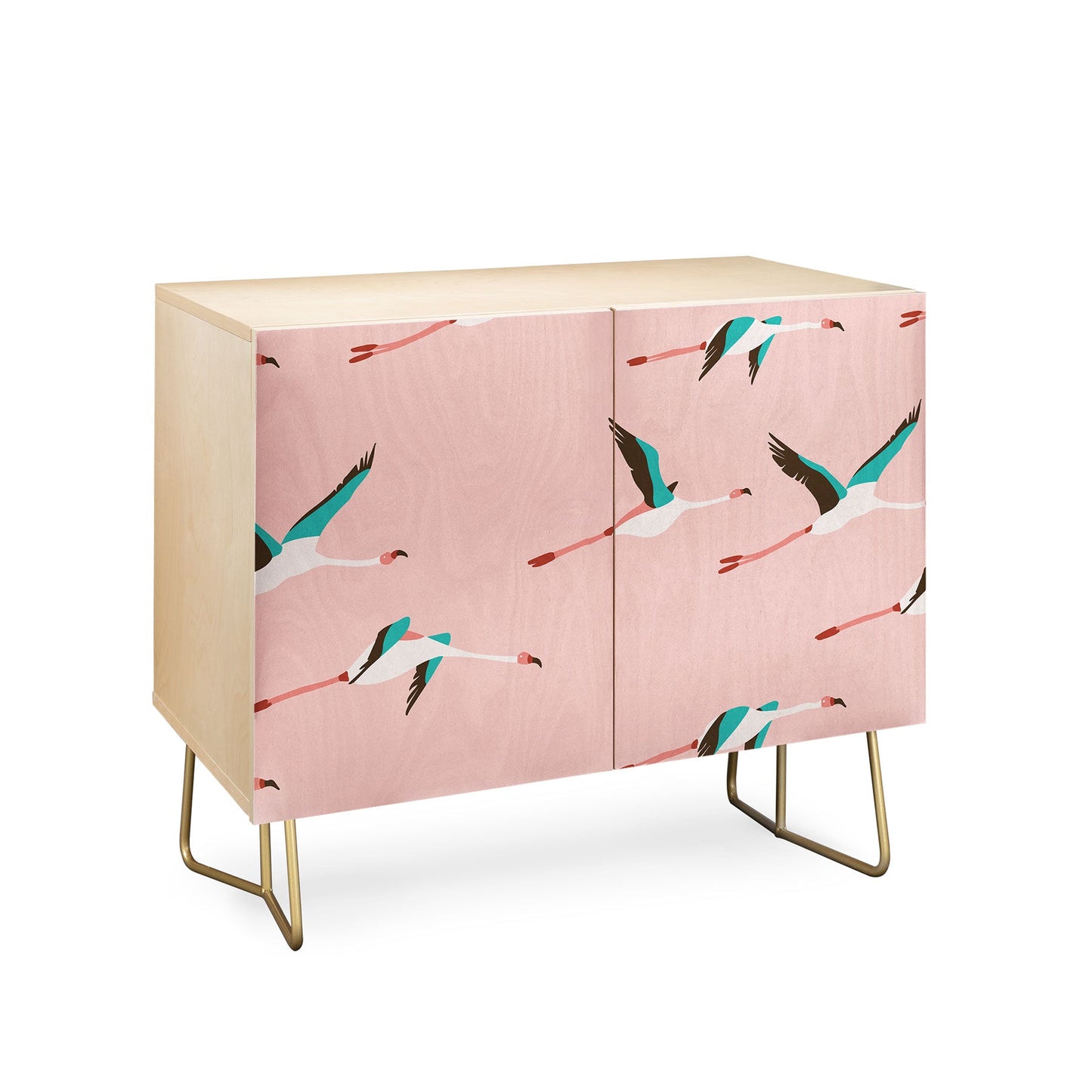 Holli Zollinger Flamingo Pink Credenza