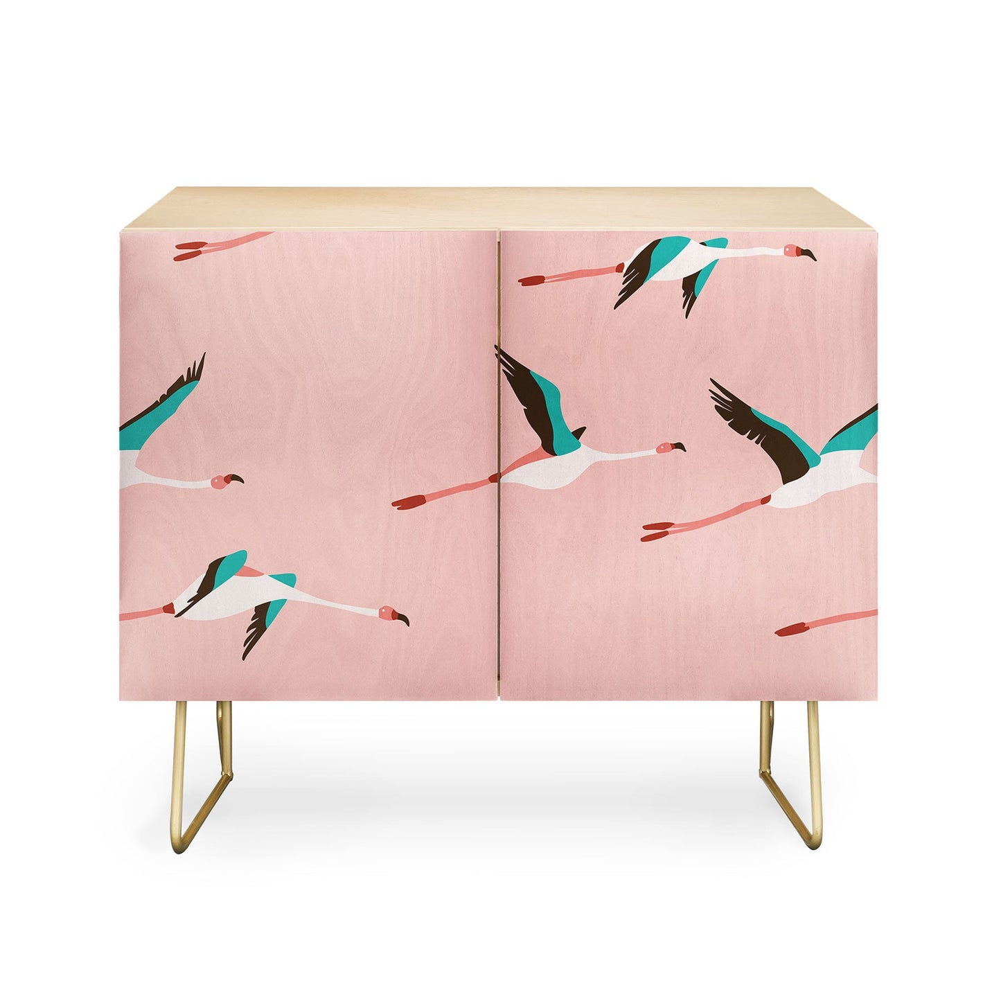 Holli Zollinger Flamingo Pink Credenza