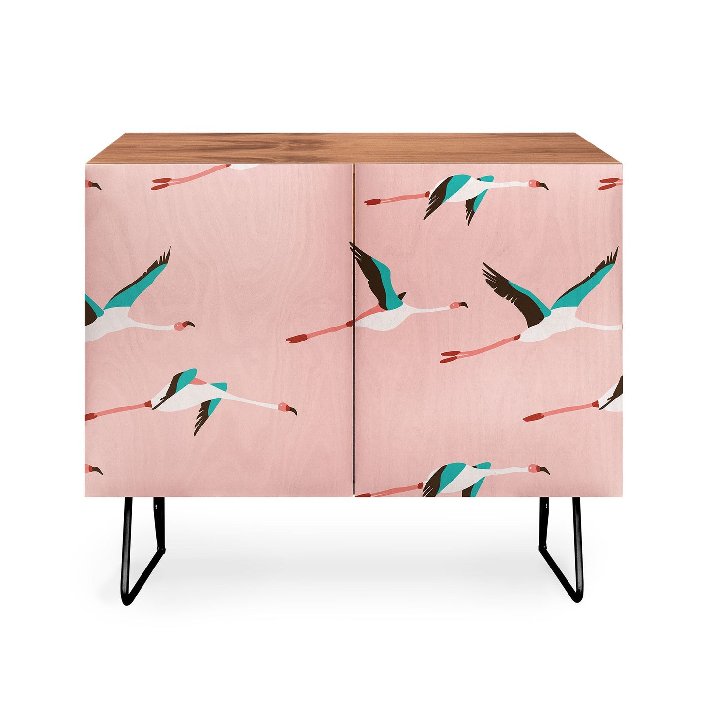 Holli Zollinger Flamingo Pink Credenza