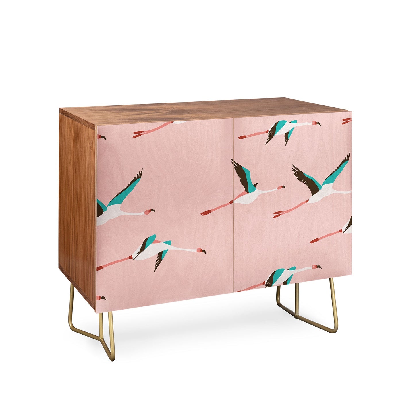 Holli Zollinger Flamingo Pink Credenza
