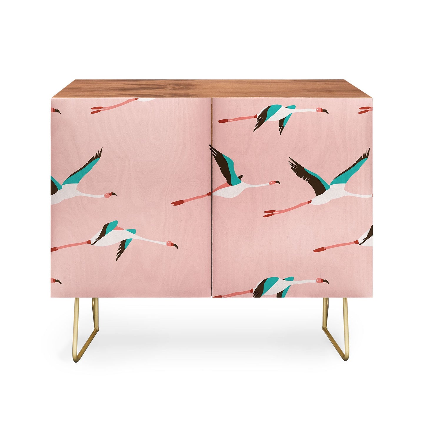 Holli Zollinger Flamingo Pink Credenza