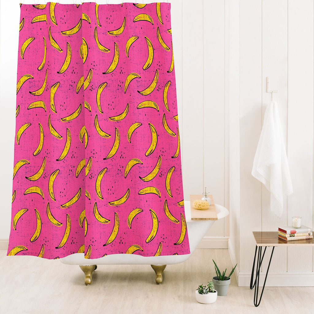 Holli Zollinger folka banana Shower Curtain