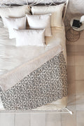Holli Zollinger Geo Mudcloth Fleece Throw Blanket