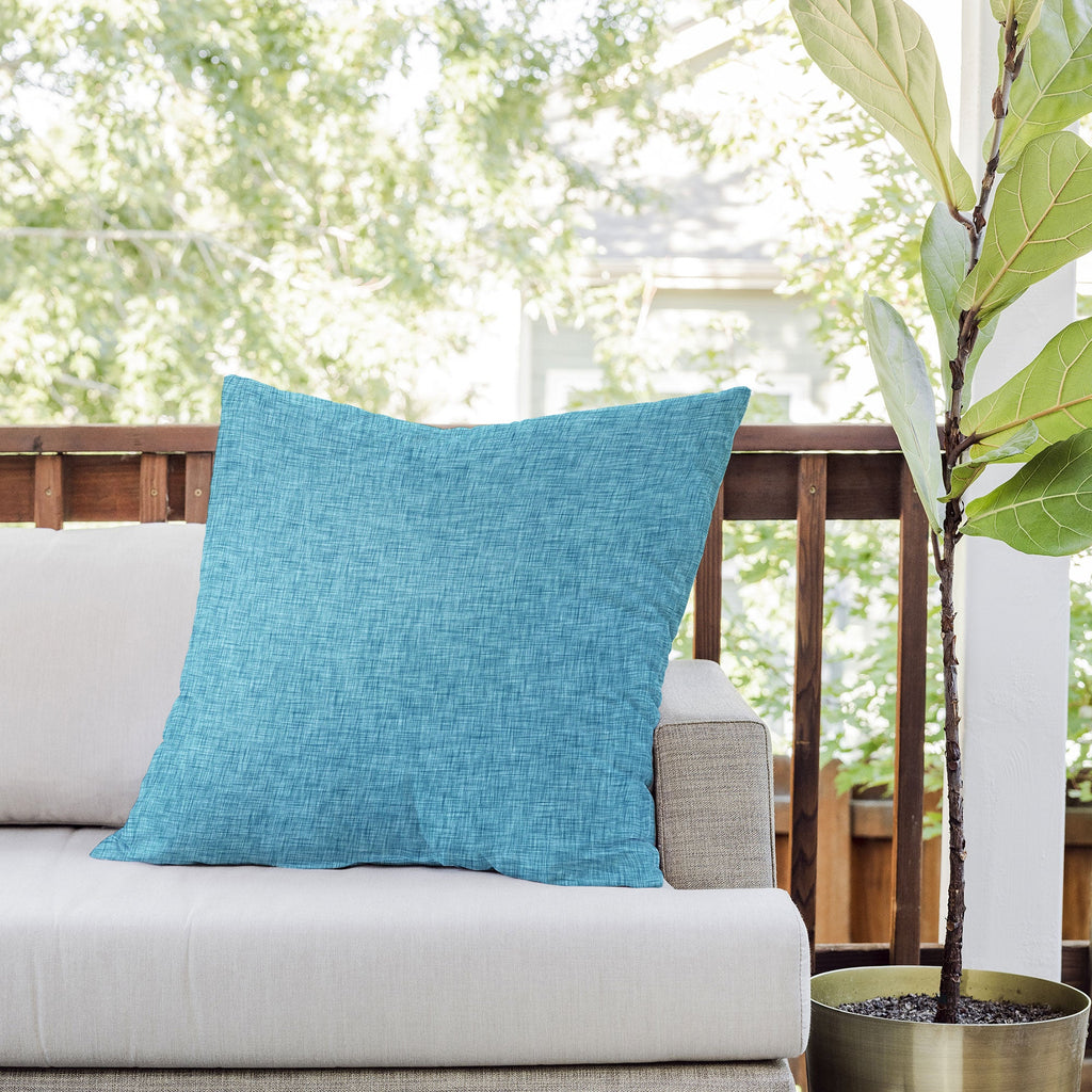 Holli Zollinger LINEN INDIGO Outdoor Throw Pillow