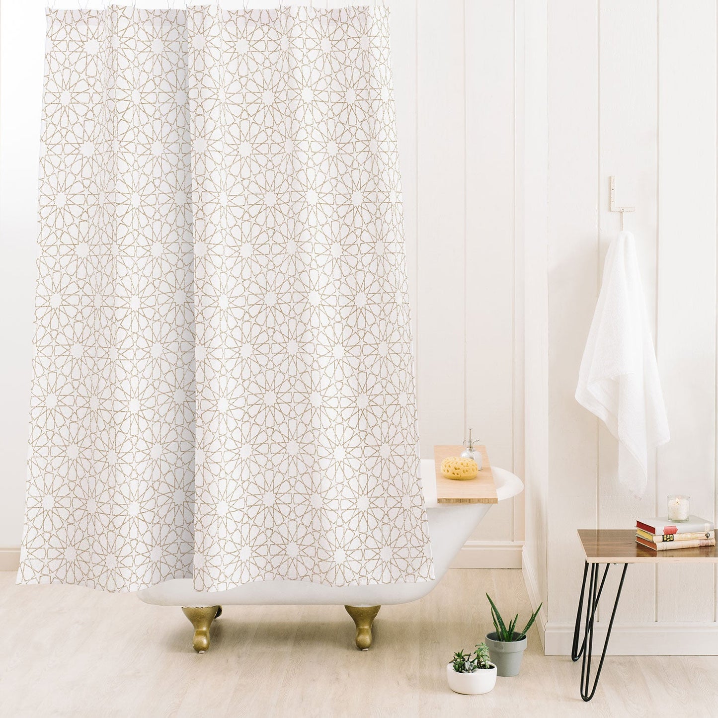 Holli Zollinger MAROK BEIGE Shower Curtain