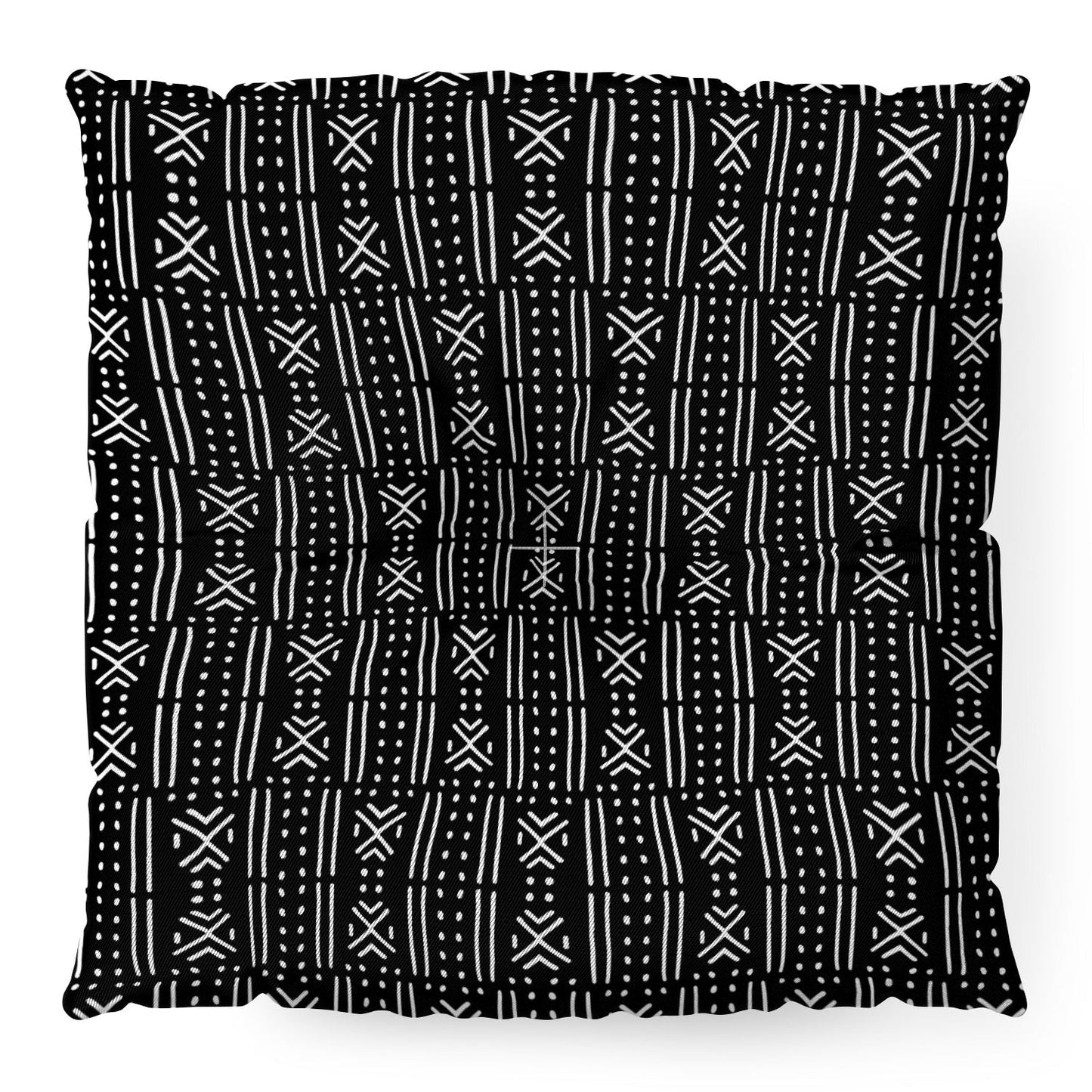 Holli Zollinger MUDCLOTH BLACK Floor Pillow Square