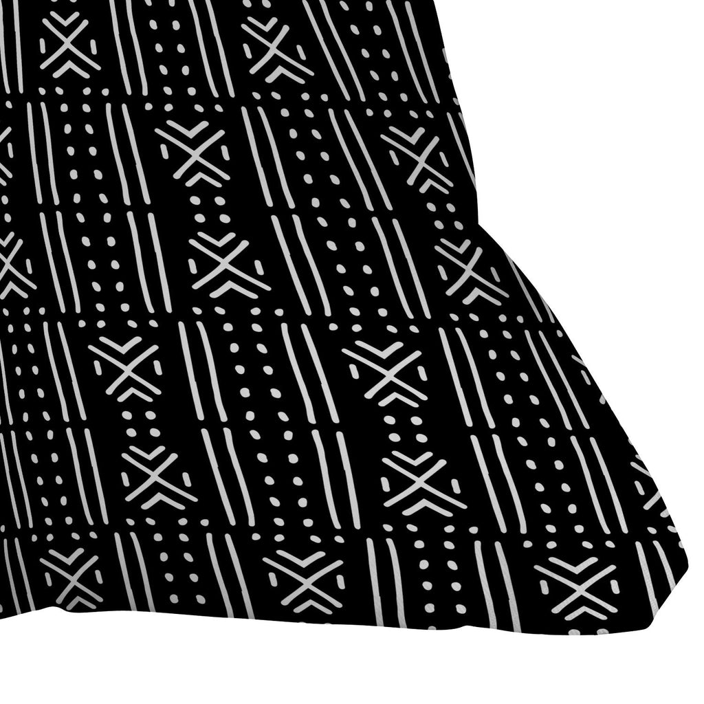 Holli Zollinger MUDCLOTH BLACK Outdoor Throw Pillow