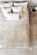 Holli Zollinger MUDCLOTH GOLD Fleece Throw Blanket