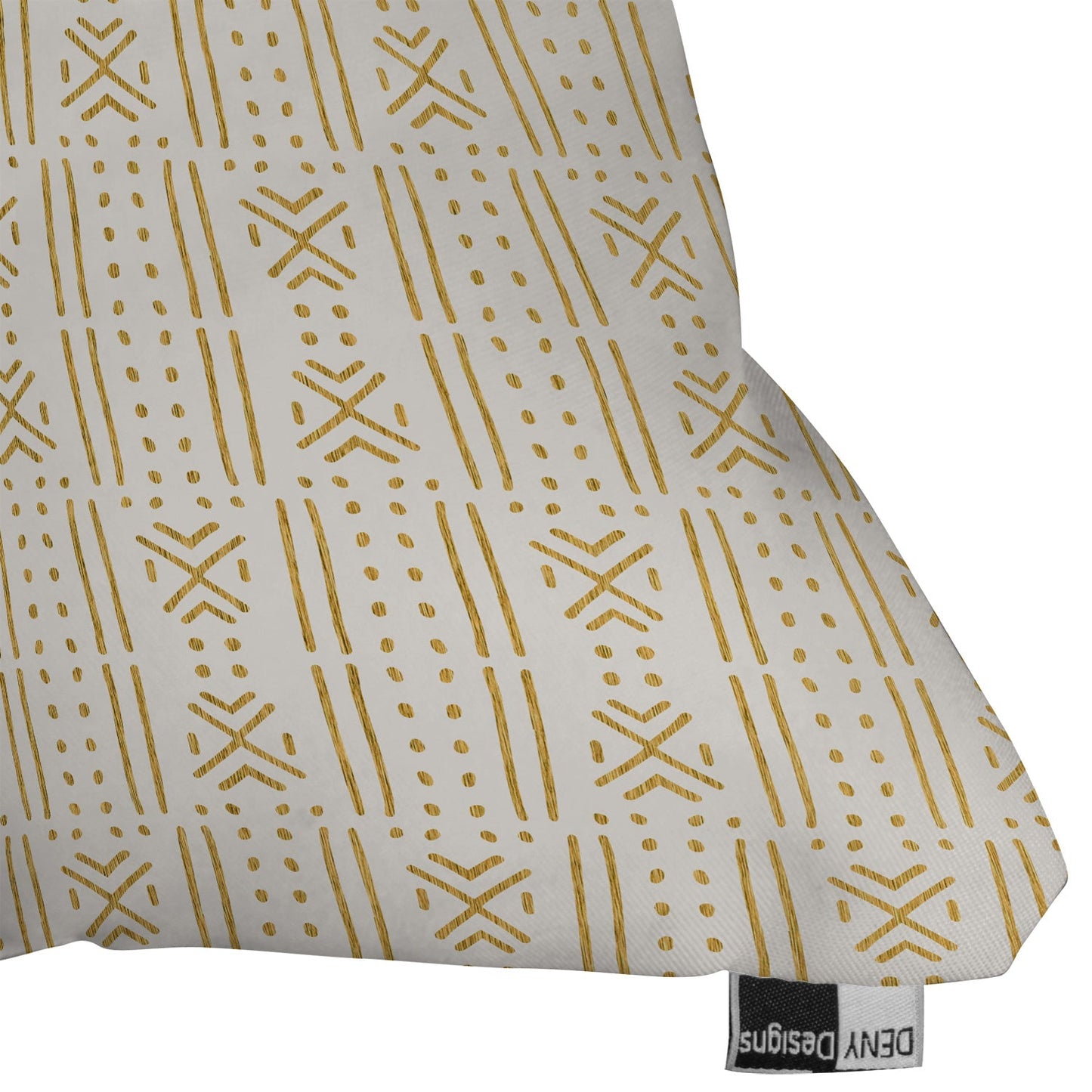 Holli Zollinger MUDCLOTH GOLD Outdoor Throw Pillow
