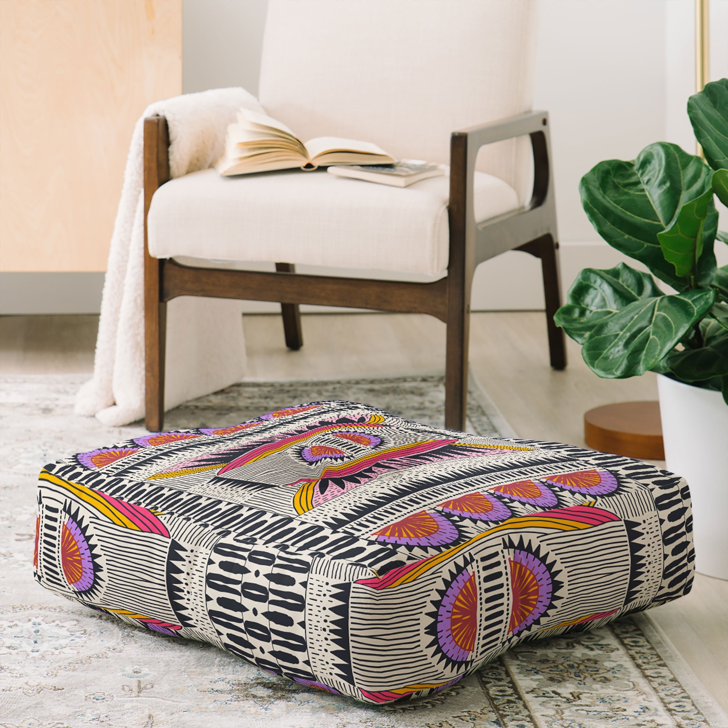 Holli Zollinger Namais Floor Pillow Square