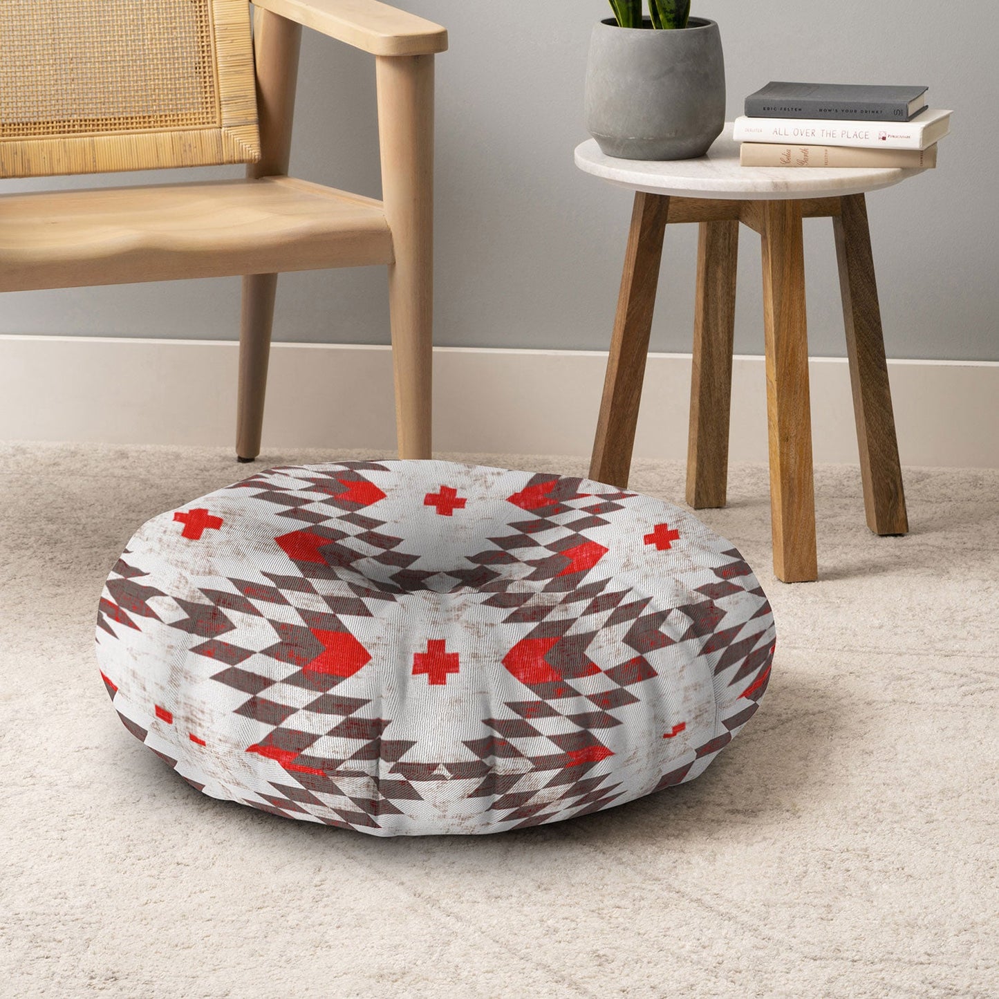 Holli Zollinger Native Rustic Floor Pillow Round