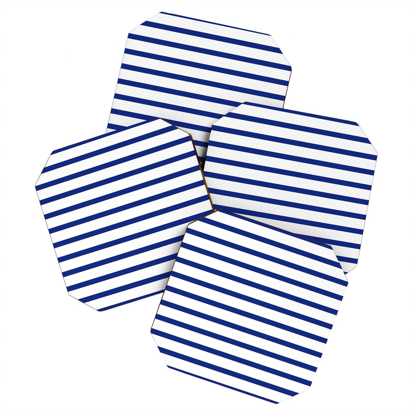 Holli Zollinger Nautical Stripe Coaster Set