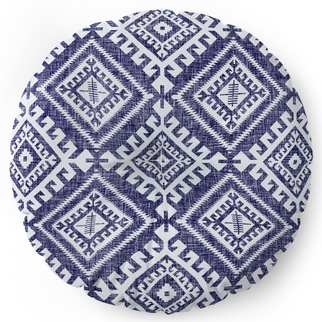 Holli Zollinger Shakami Denim Floor Pillow Round